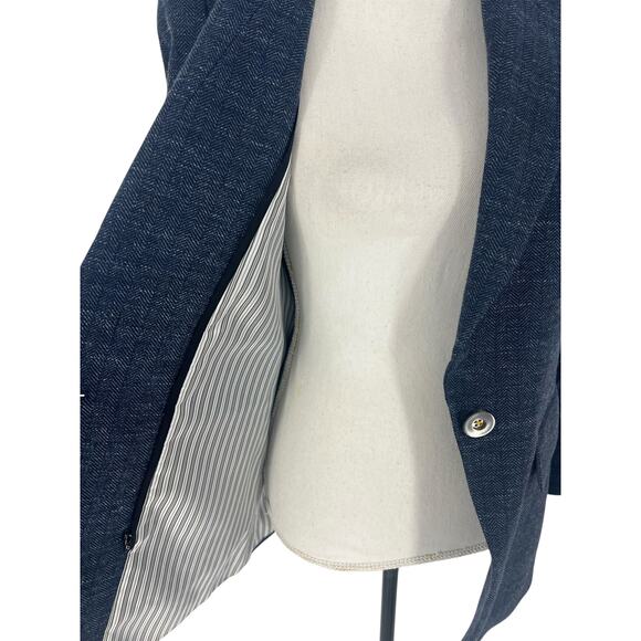 Veronica Beard Martel Navy Dickey Blazer Jacket Size 2 - Picture 10 of 16